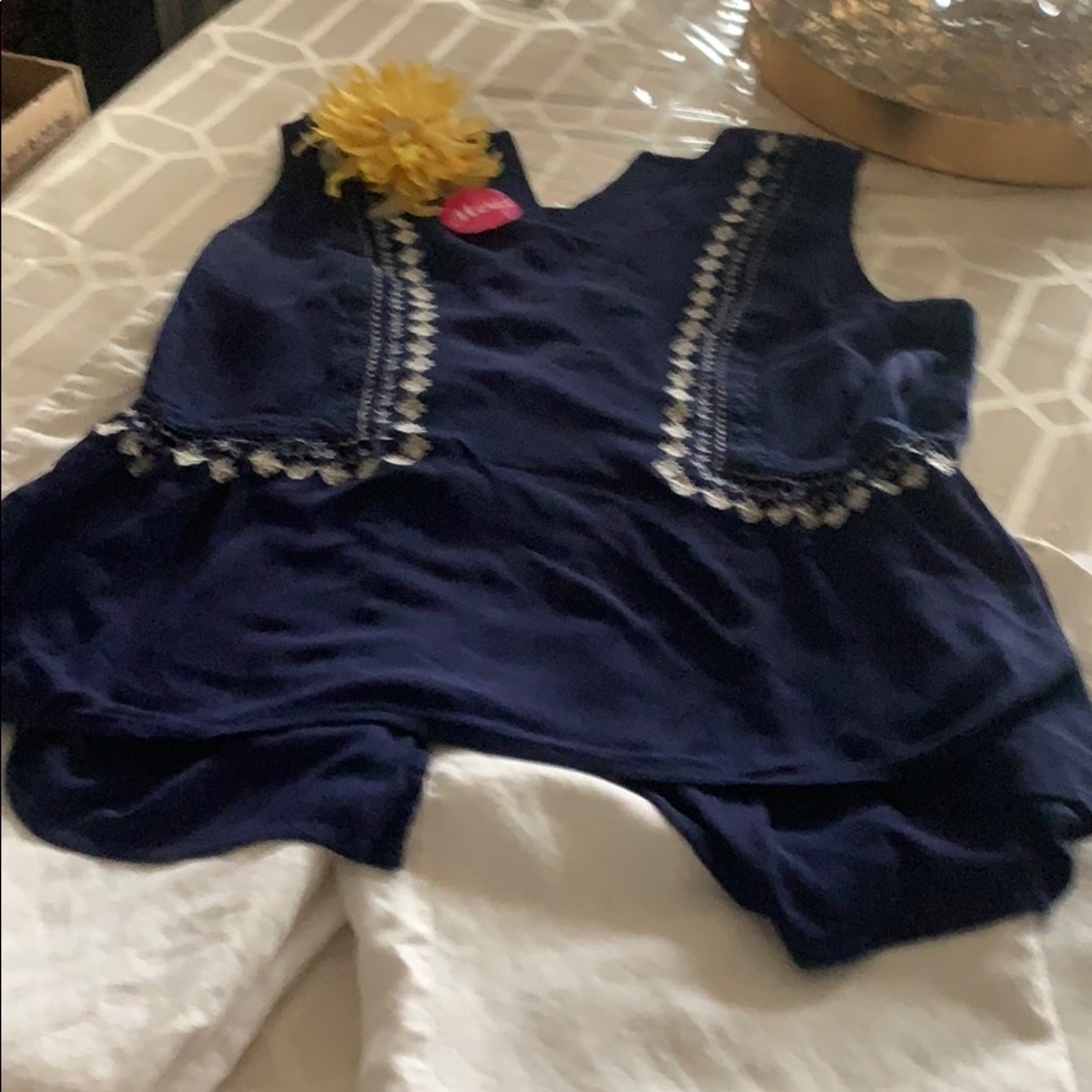 🎀new direction navy blue top large 🌸